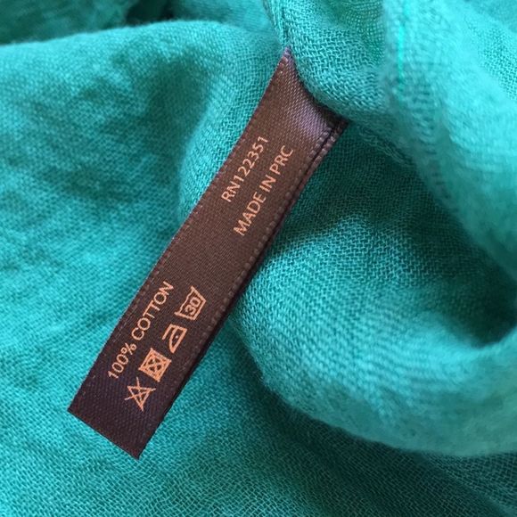 100% Cotton Wrap Scarf Flower Sequin Decoration - Picture 5 of 5